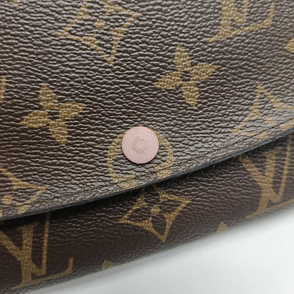 EMILIE Monogram Coated Canvas Brown Wallet