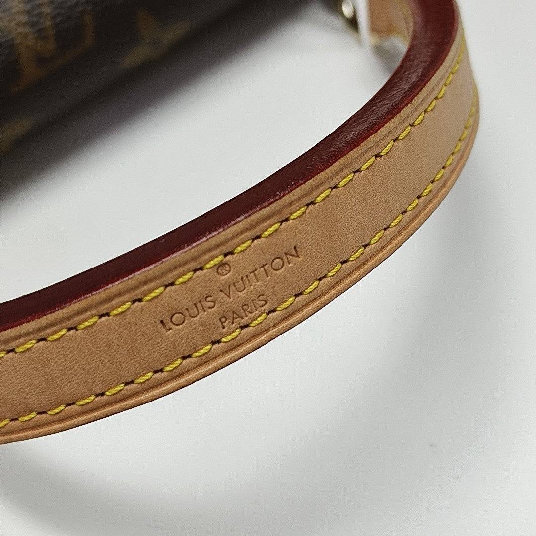 CLUNY PM Monogram Coated Canvas Brown
