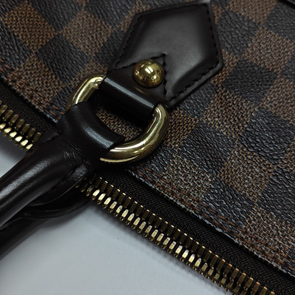 SALEYA Damier Ebene Coated Canvas Brown