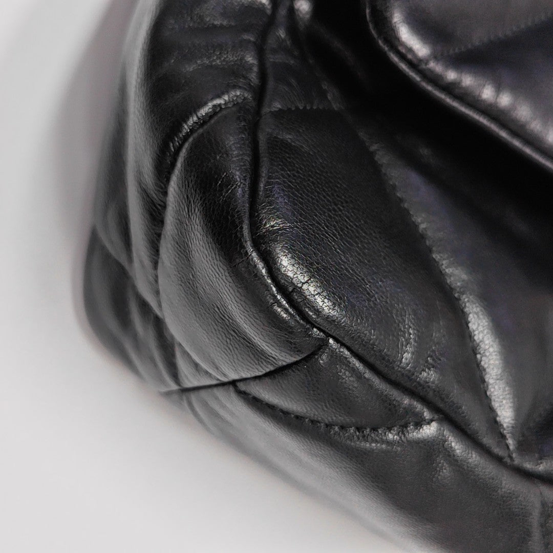 CHANEL 19 Small Quilted Lambskin Black