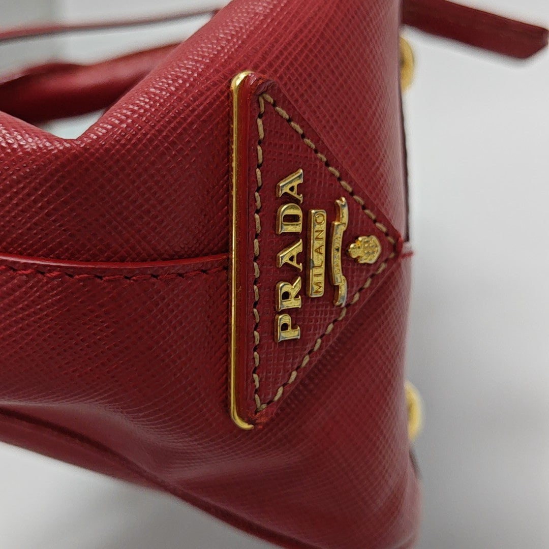 Suitcase Saffiano Calfskin Red