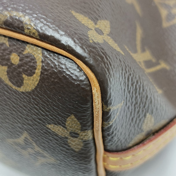 NÉONOÉ Nano Monogram Coated Canvas Brown
