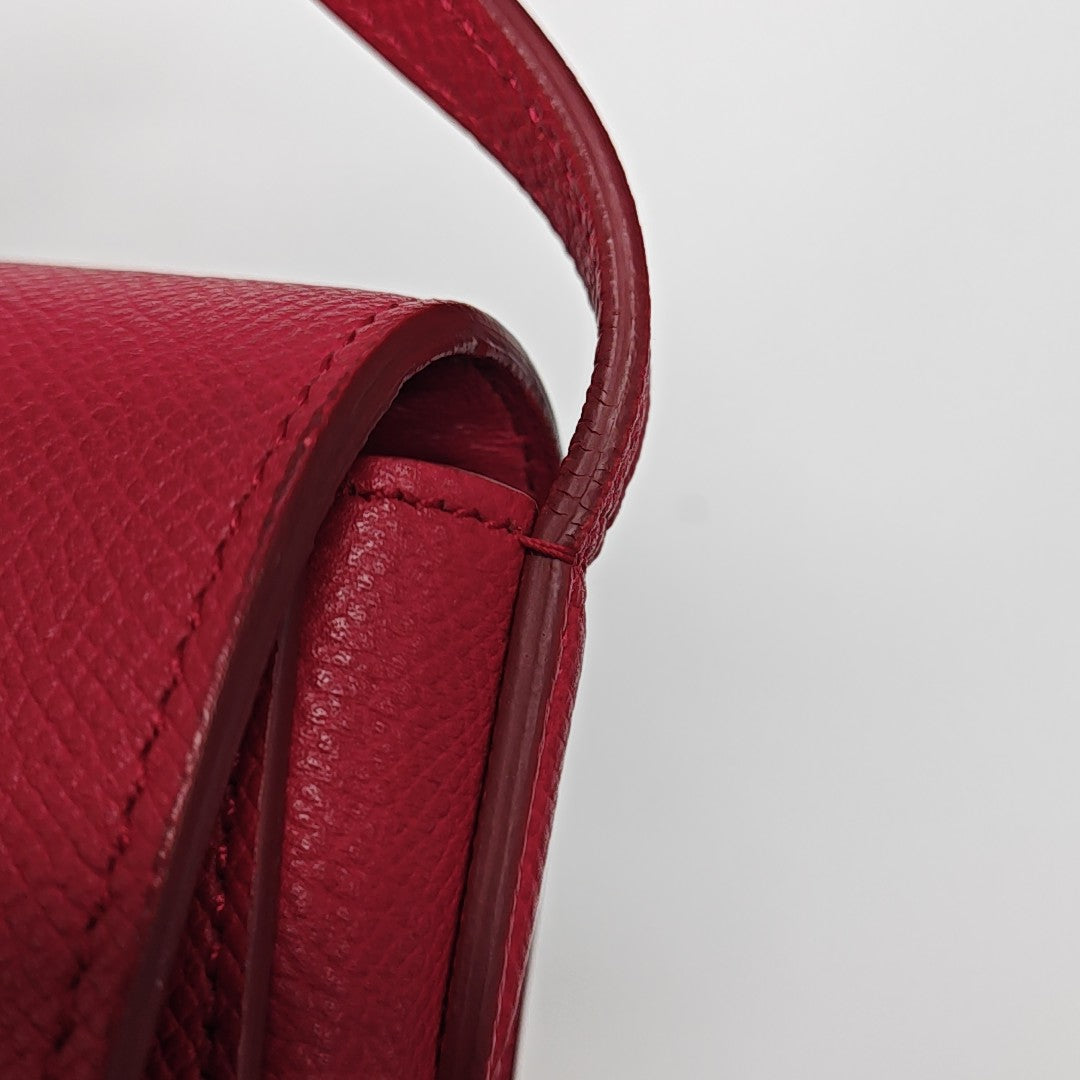TROTTEUR Small Calfskin Red