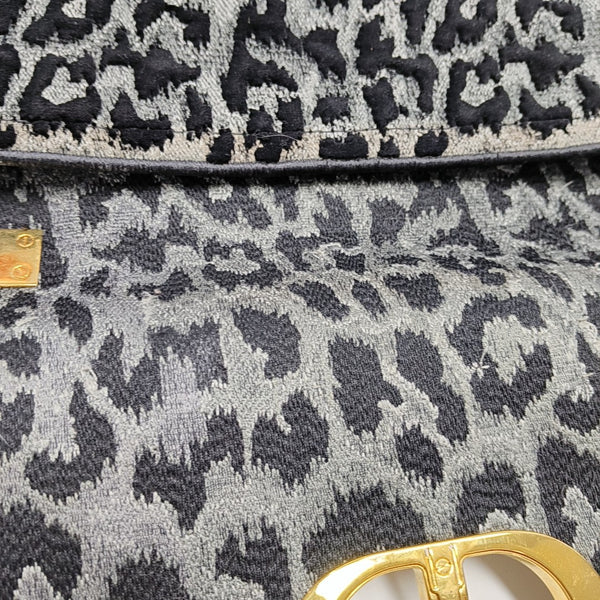 Dior Caro Medium Fabric Black