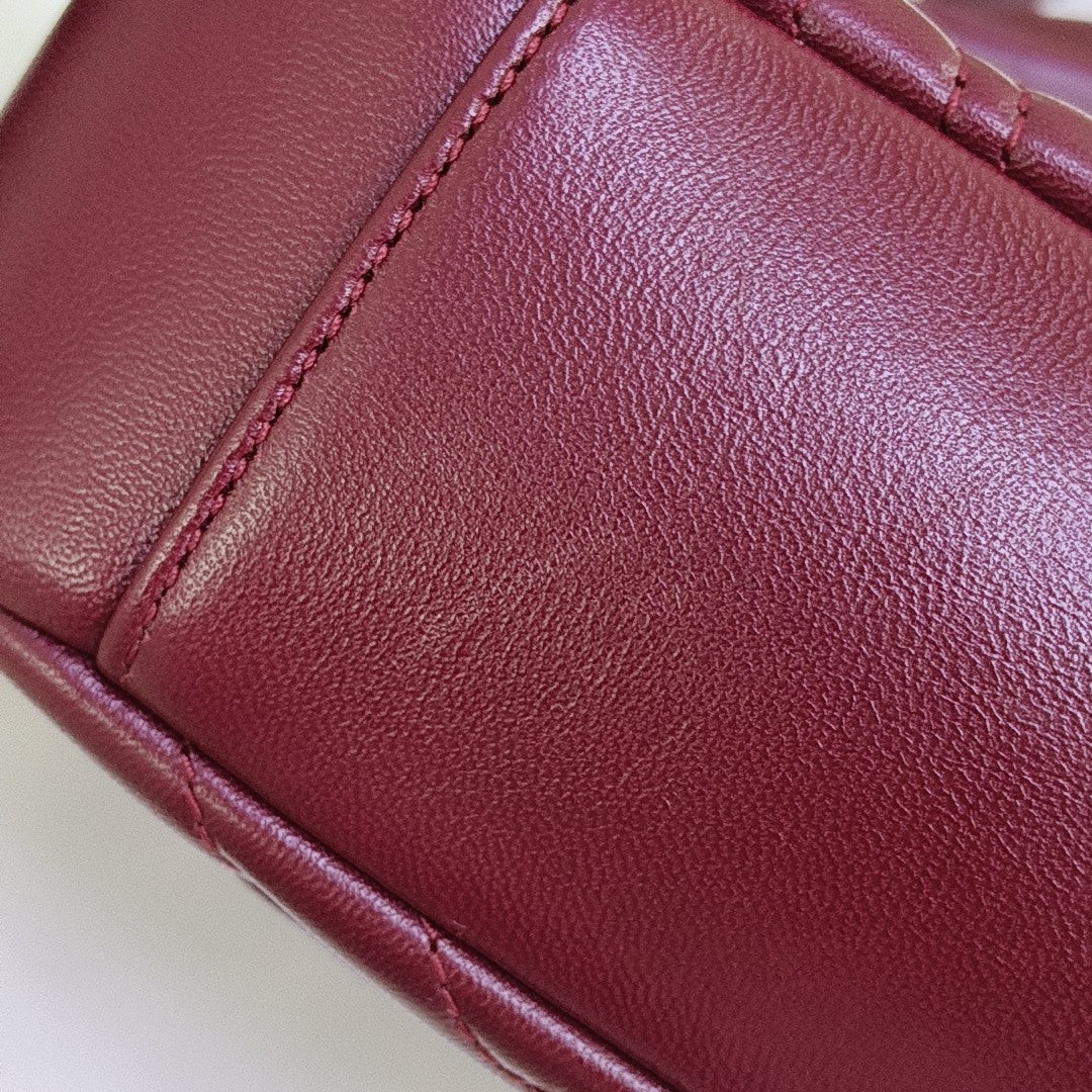 GG Marmont Medium Quilted Lambskin Red