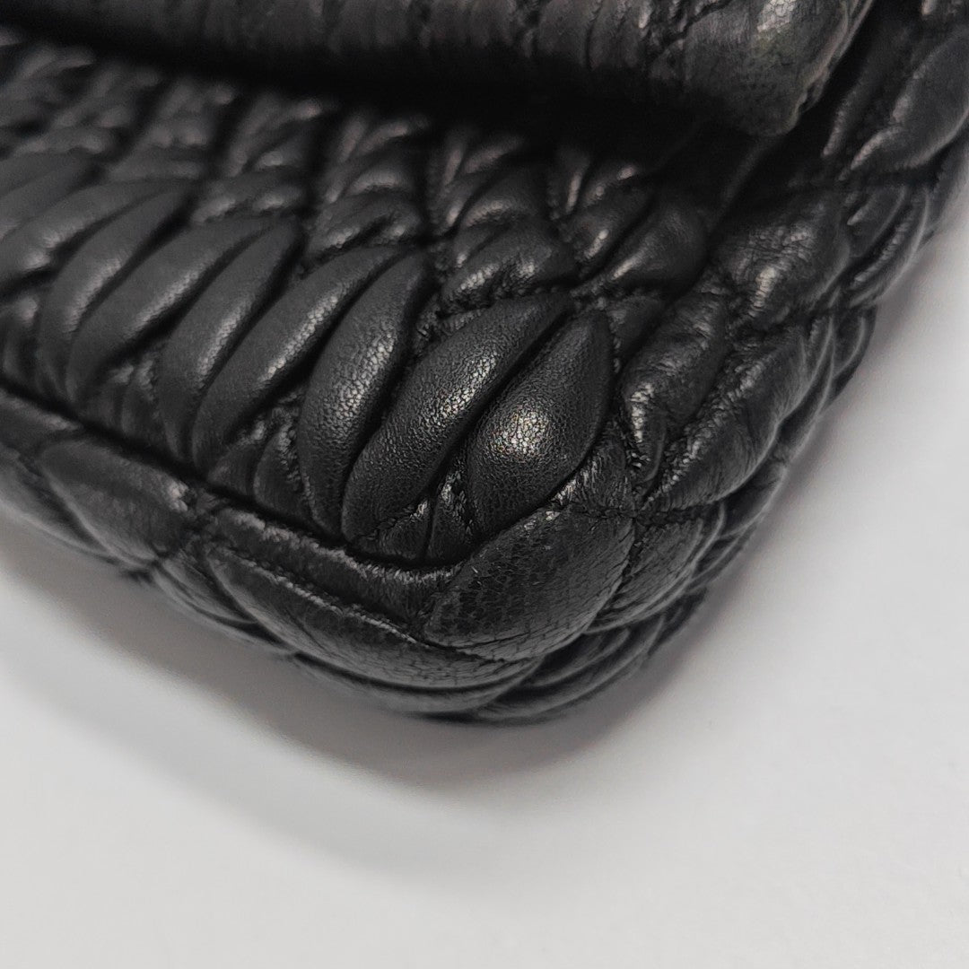 Crystal Lambskin Black