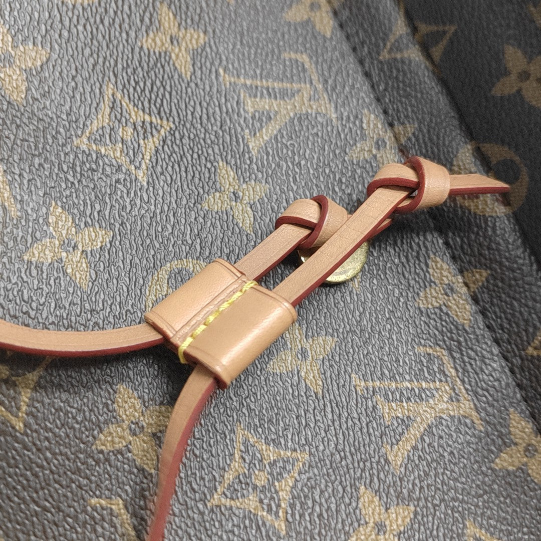 MONTSOURIS PM Monogram Coated Canvas Brown