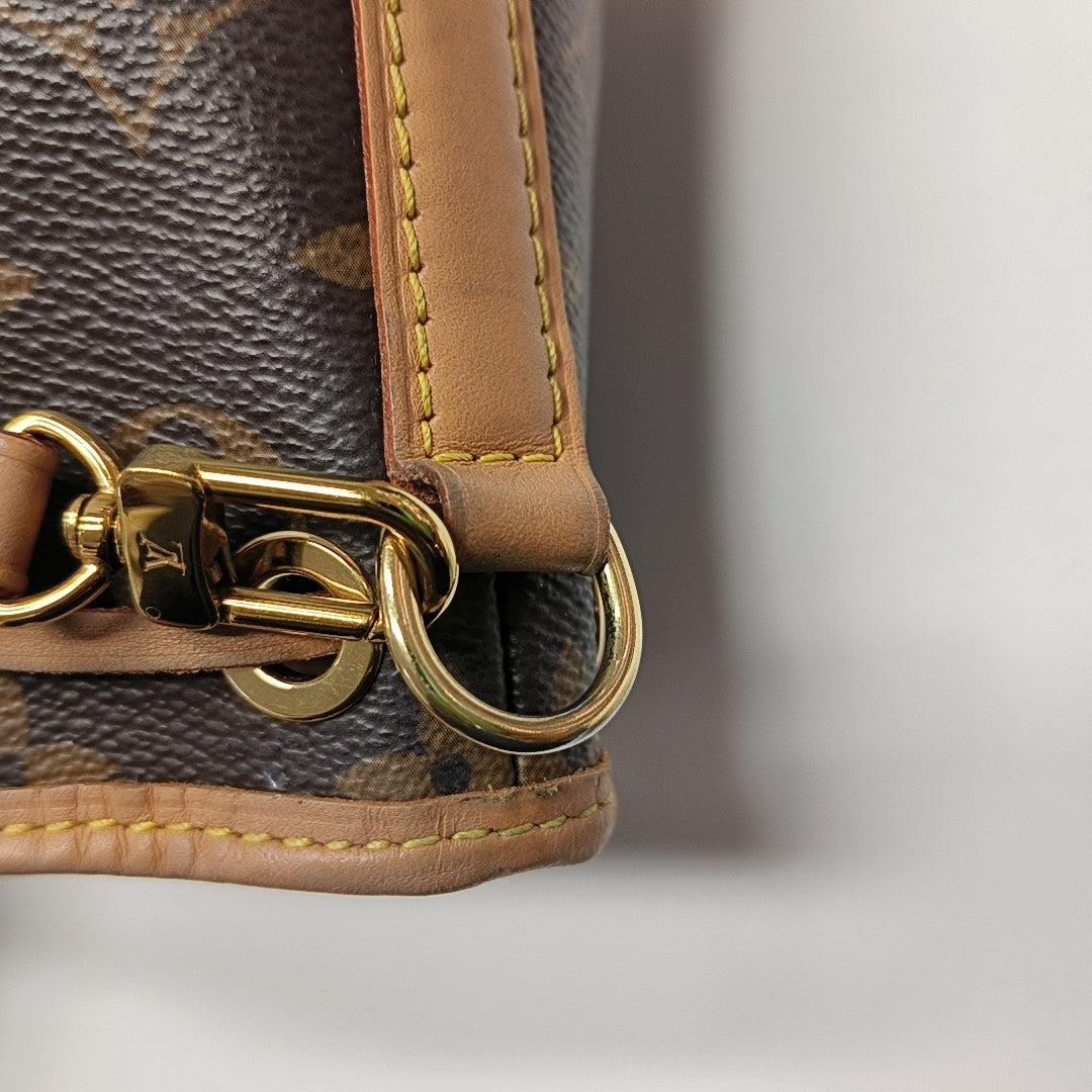 NOÉ Nano Monogram Coated Canvas Brown