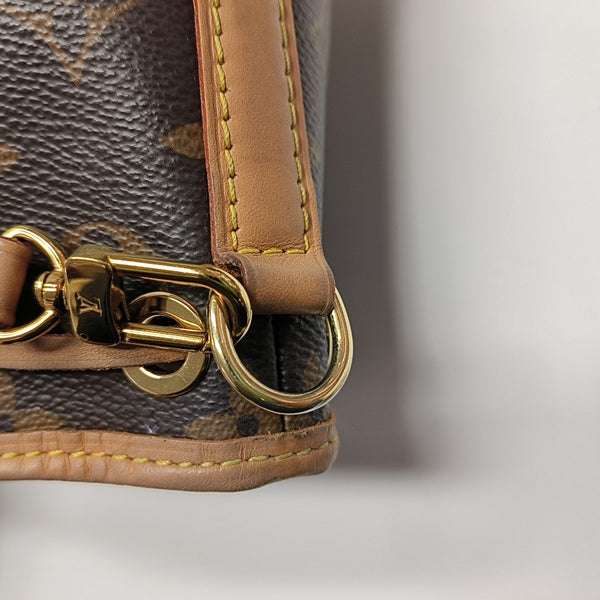 NOÉ Nano Monogram Coated Canvas Brown