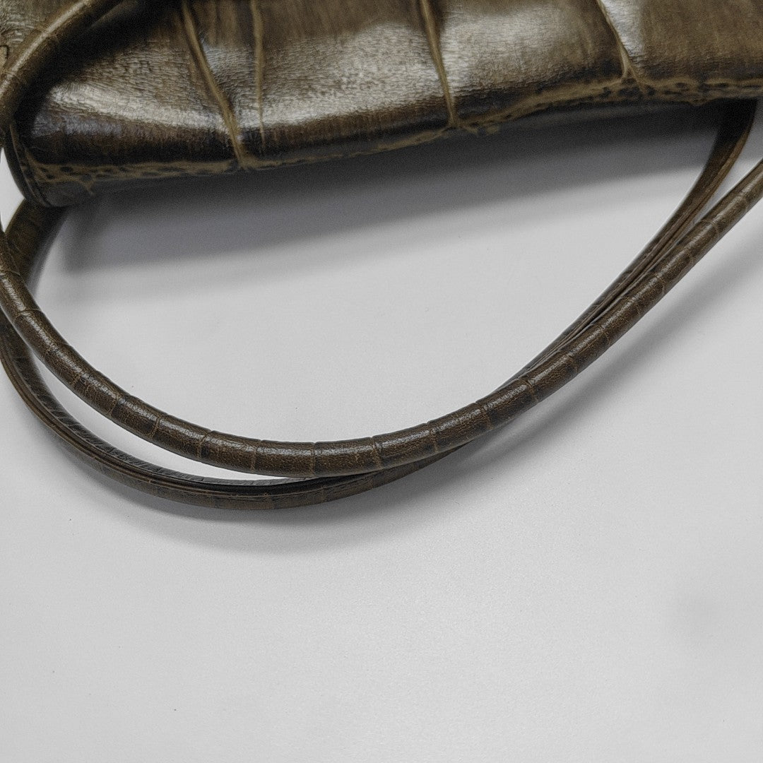 Calfskin Shoulder Bag Brown