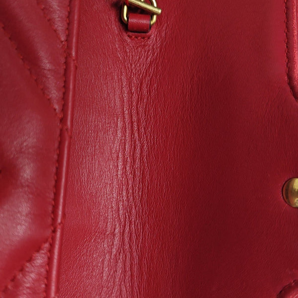 GG Marmont Mini Quilted Calfskin Red