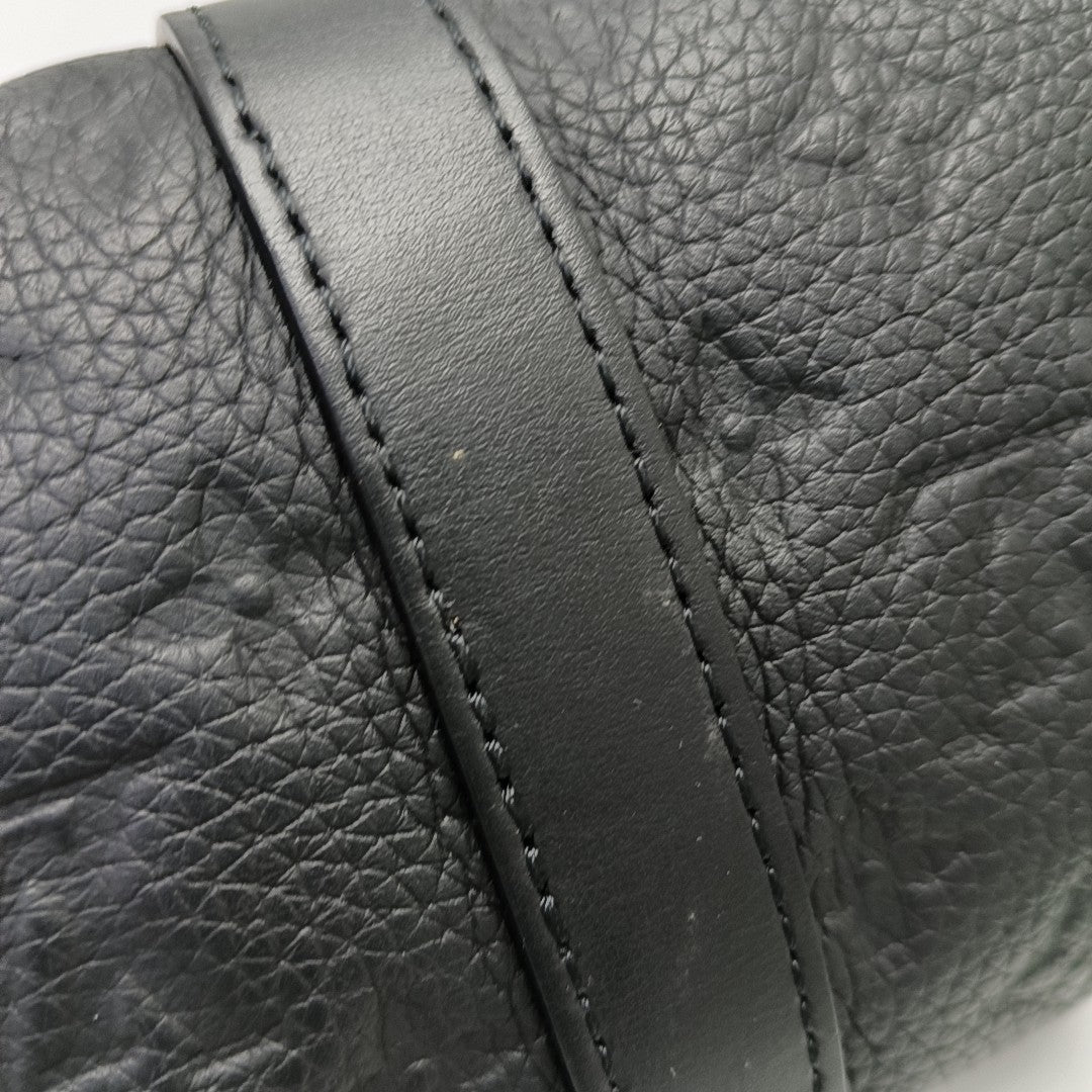 KEEPALL 25 Monogram Calfskin Black