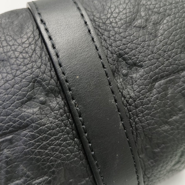 KEEPALL 25 Monogram Calfskin Black