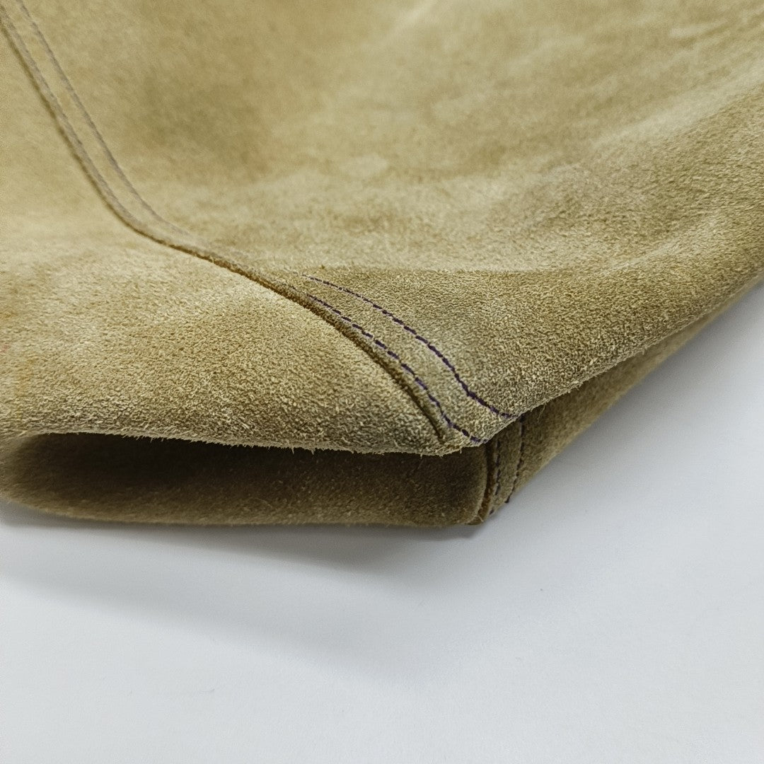 Suede Shoulder Bag Beige