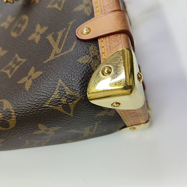 SIDE TRUNK MM Monogram Coated Canvas Brown