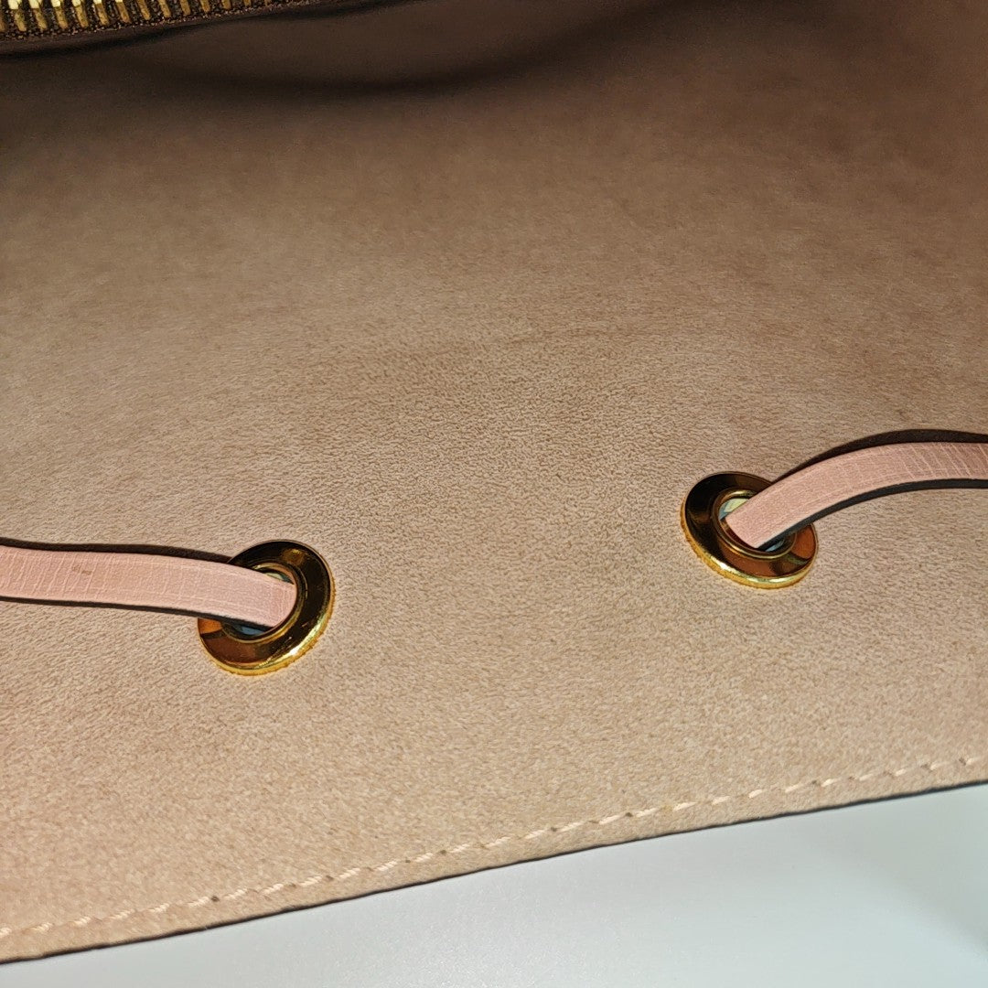 NÉONOÉ MM Monogram Coated Canvas Brown