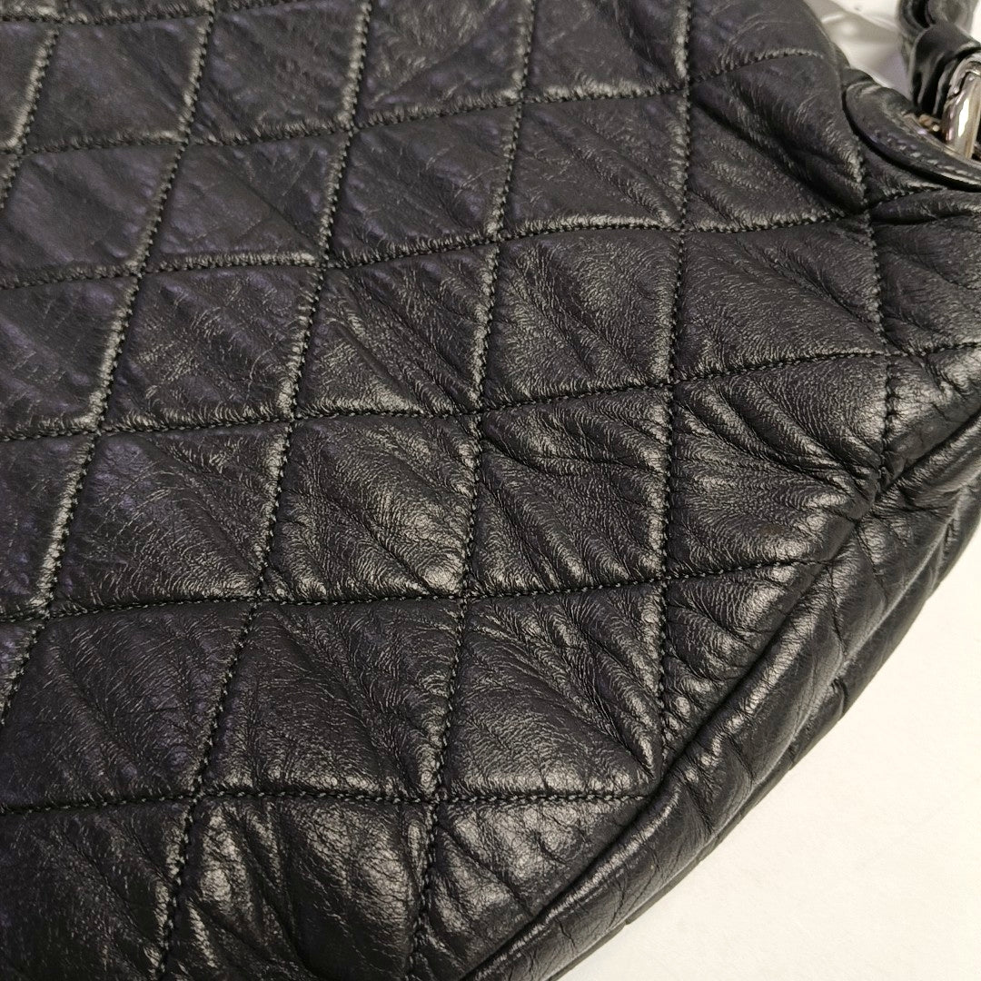 Quilted Lambskin Gray