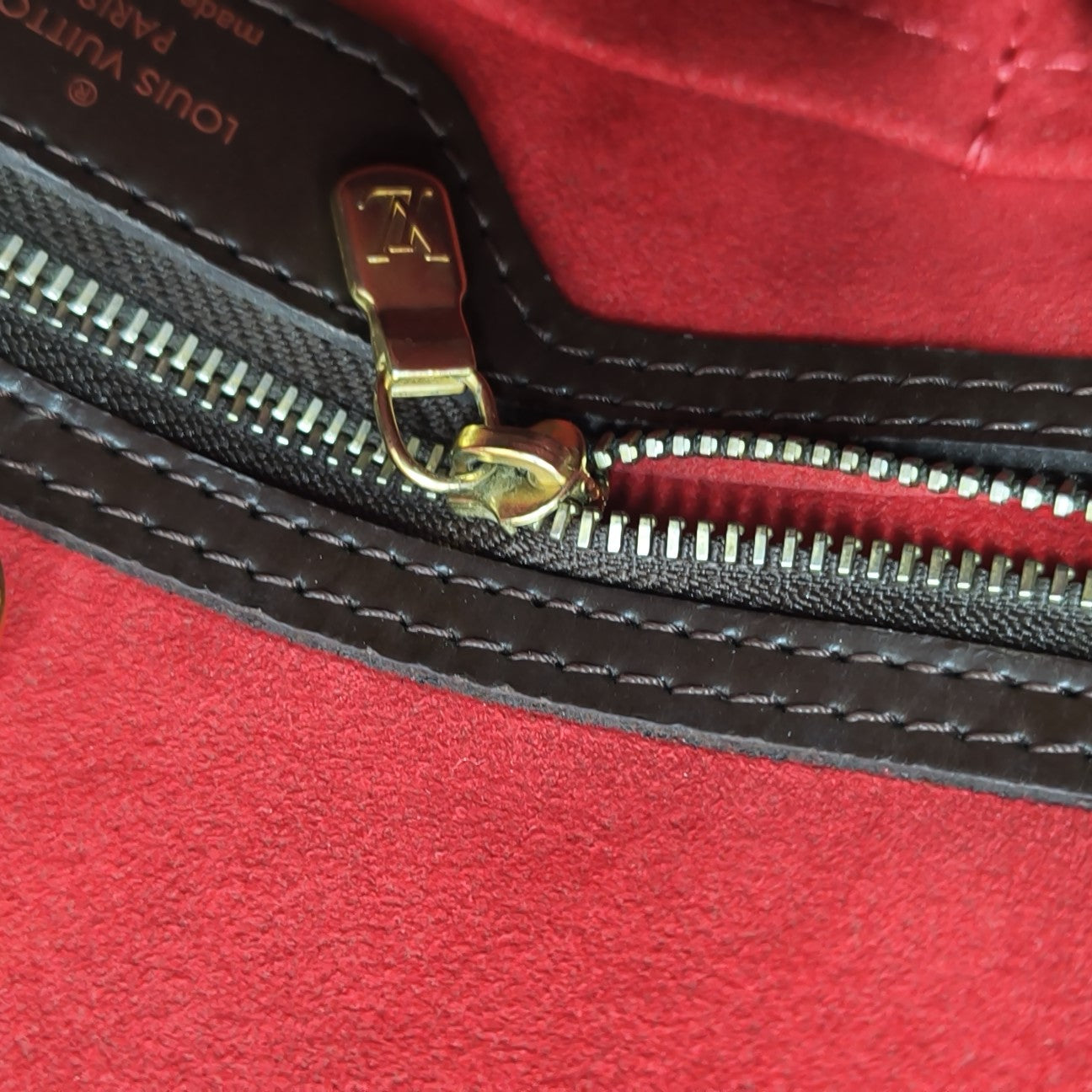HAMPSTEAD GM Damier Ebene Coated Canvas Brown