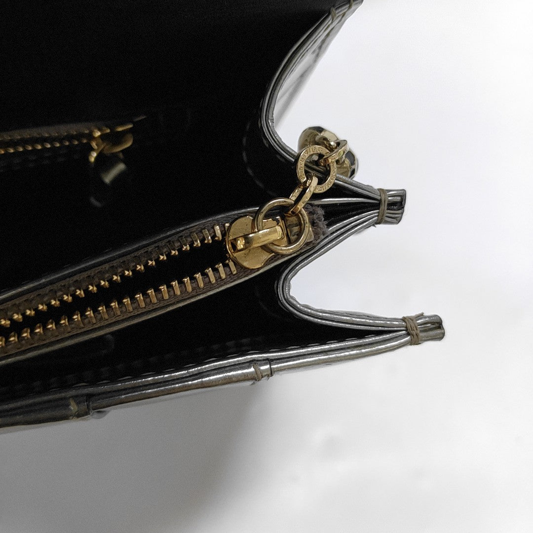 SERPENTI FOREVER Medium Calfskin Silver