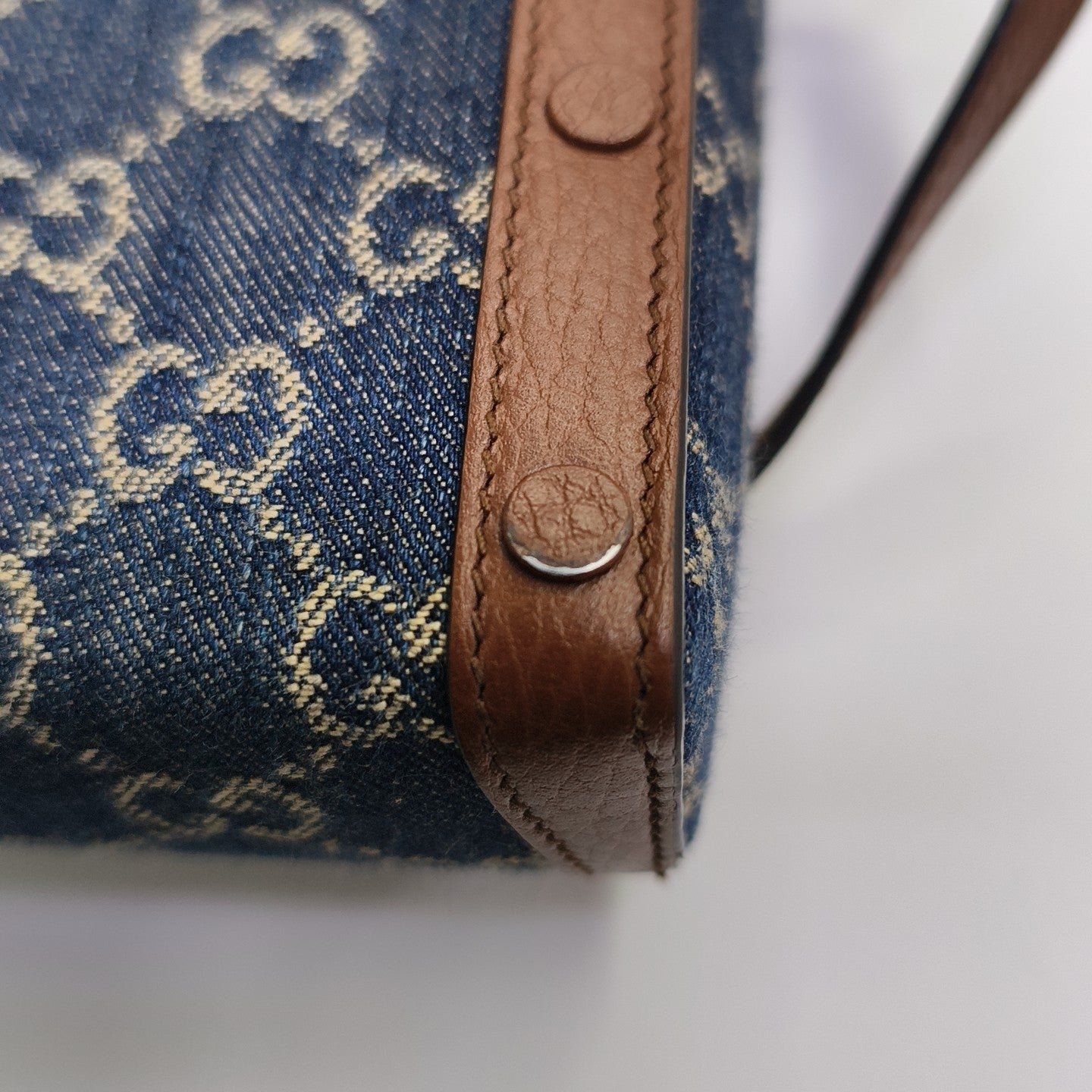 Horsebit 1955 Mini Monogram Denim Blue