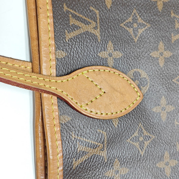 NEVERFULL MM Monogram Coated Canvas Brown