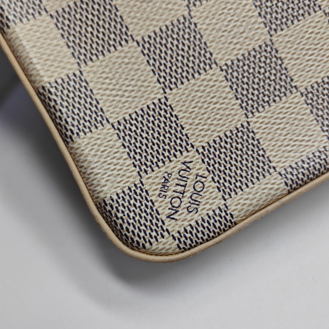 FÉLICIE Damier Azur Coated Canvas White