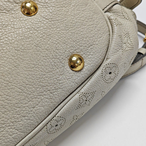 Monogram Calfskin Shoulder Bag White