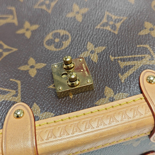 SIDE TRUNK MM Monogram Coated Canvas Brown