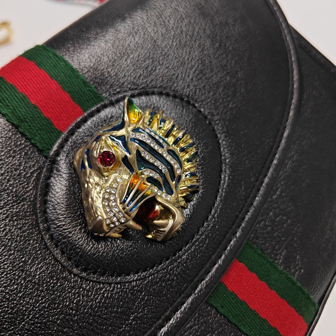 Rajah Small Calfskin Black