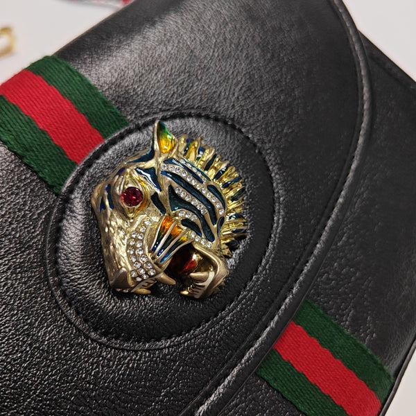 Rajah Small Calfskin Black
