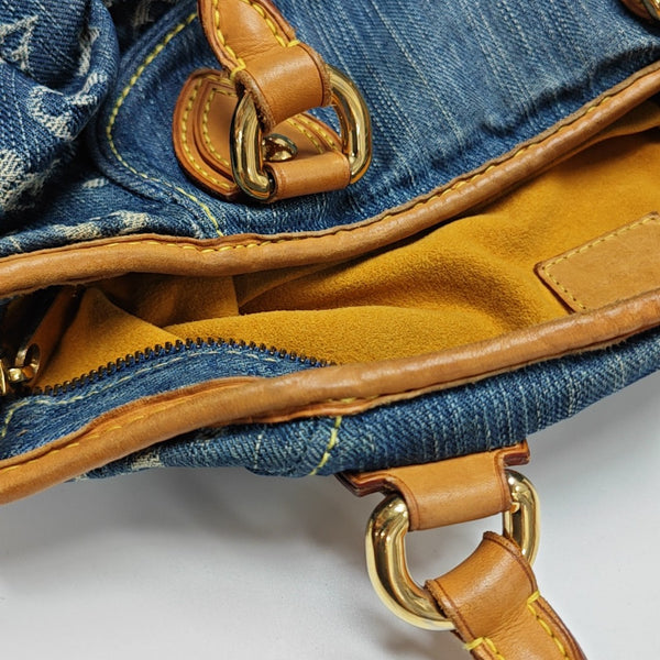 NEO CABBY GM Monogram Denim Blue