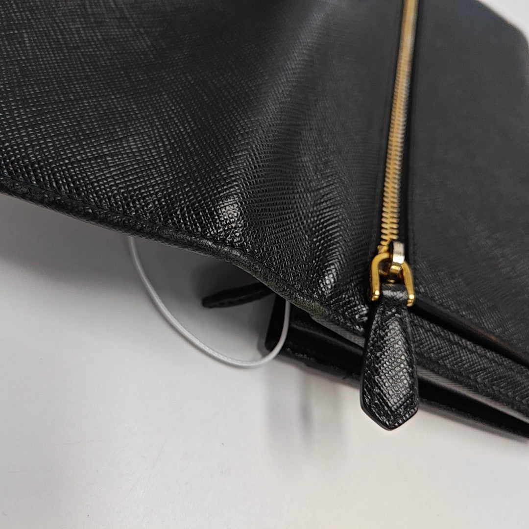 Fold Wallet Calfskin Black Wallet