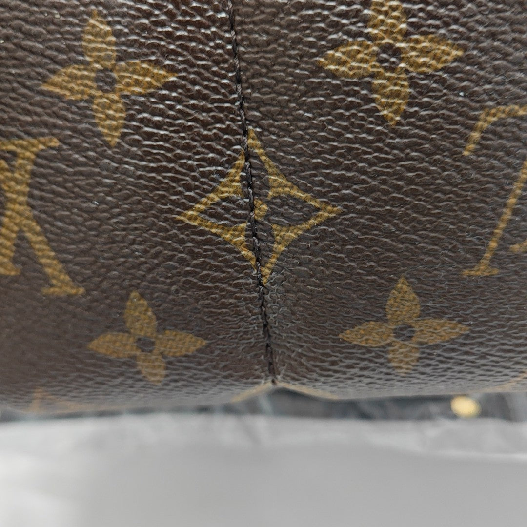 PALM SPRINGS Mini Monogram Coated Canvas Brown