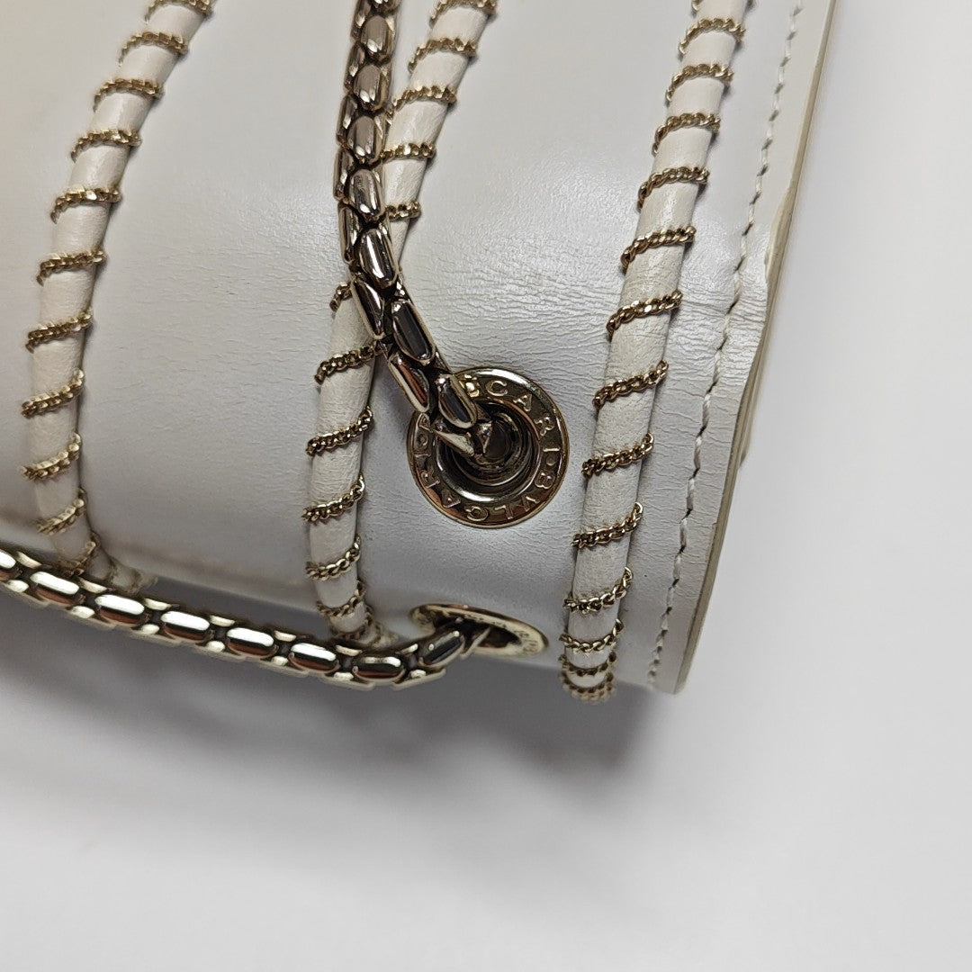 SERPENTI FOREVER Medium Calfskin White