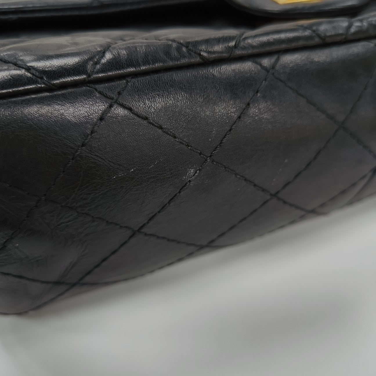 2.55 227 (jumbo) Quilted Calfskin Black