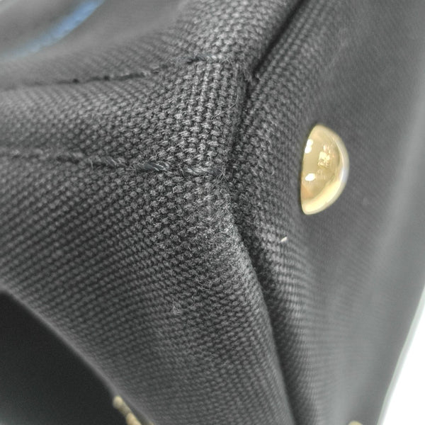Denim Quilted Canvas Black