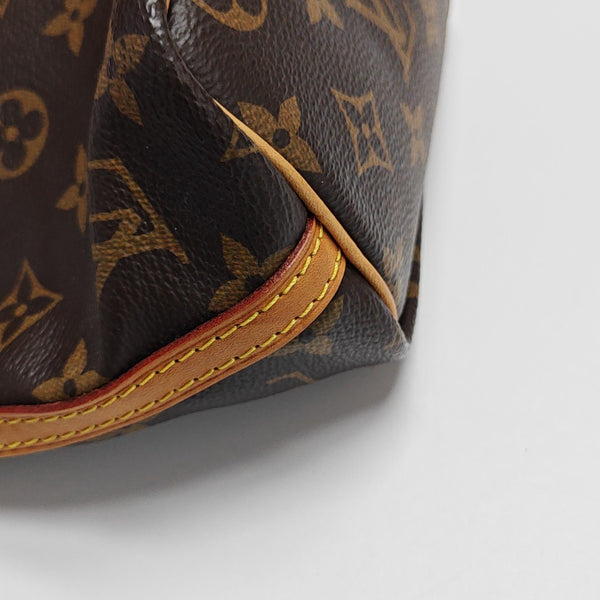 NÉONOÉ Nano Monogram Coated Canvas Brown