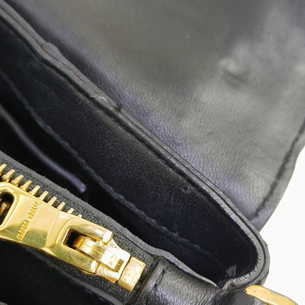 Dahlia Quilted Lambskin Black