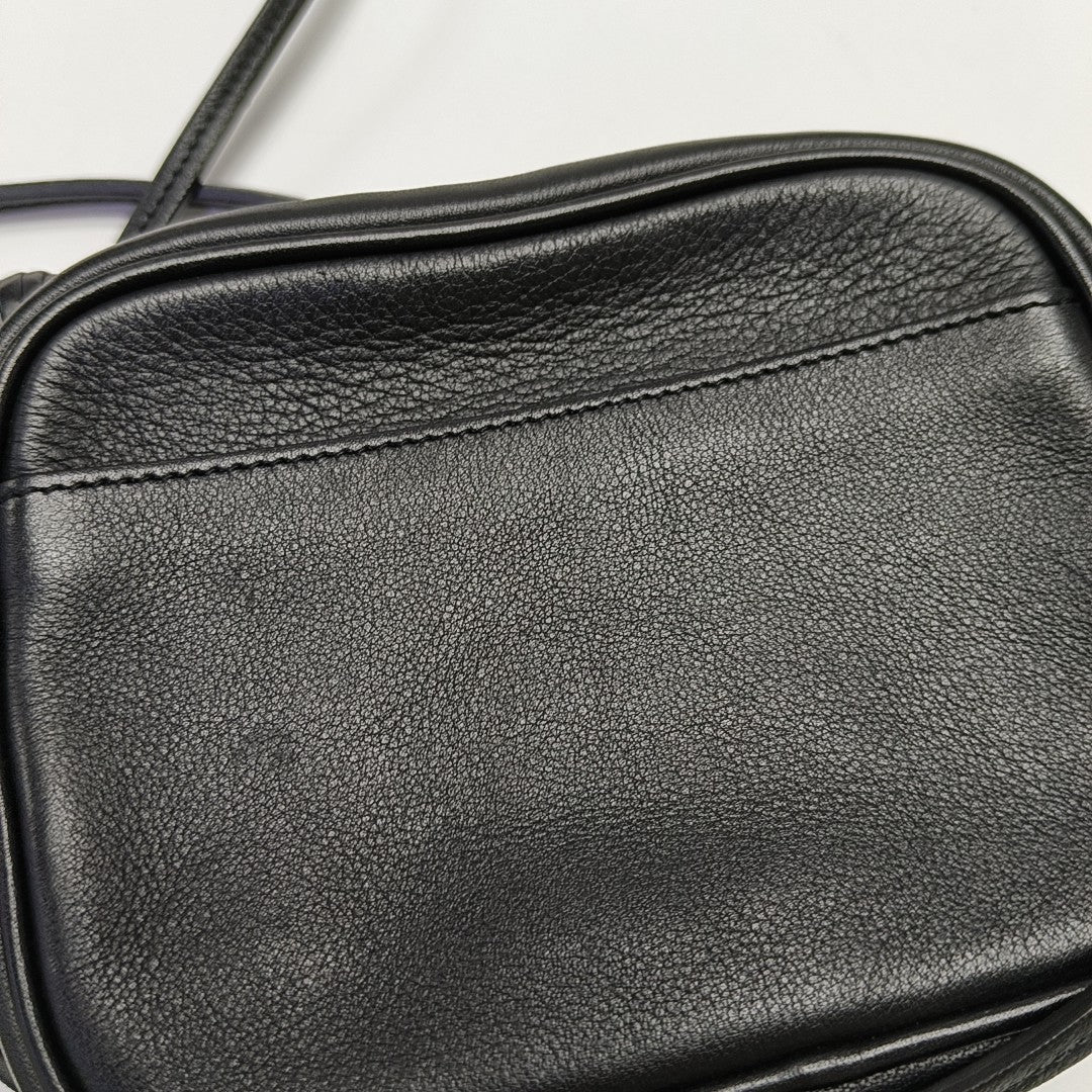 MONOGRAM BLOGGER Calfskin Black