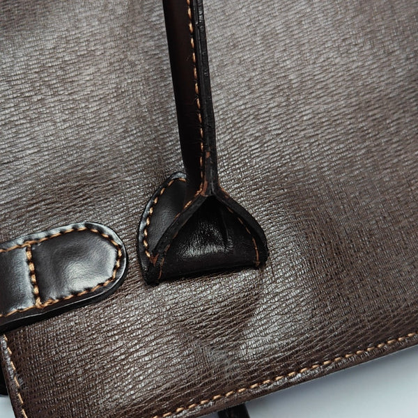 Calfskin Tote Bag Brown