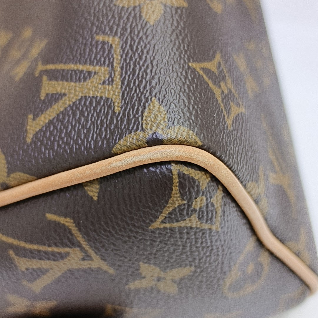 SPEEDY 20 Monogram Coated Canvas Brown