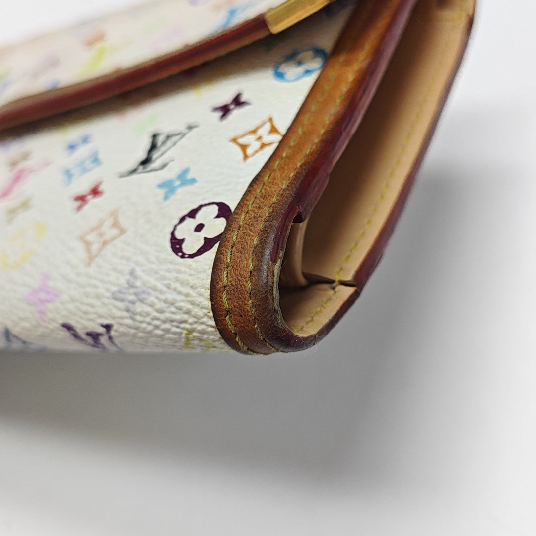 LV × TM INTERNATIONAL Monogram Coated Canvas White Wallet