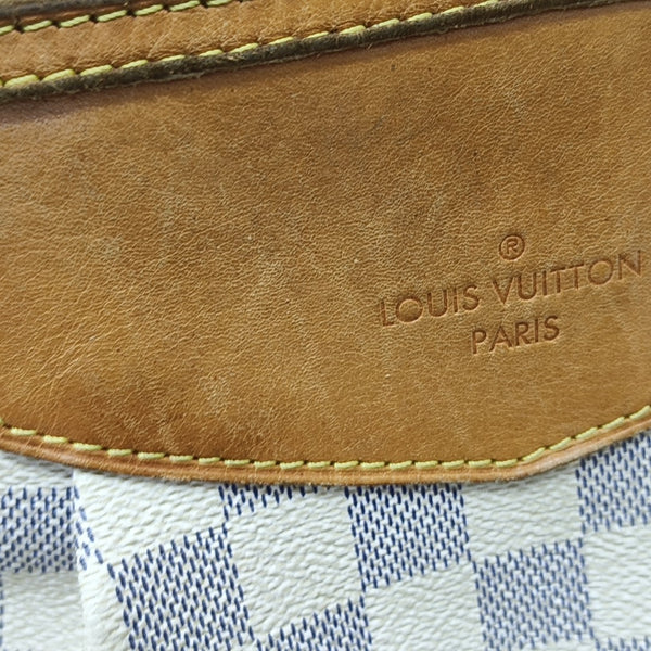 SIRACUSA MM Damier Azur Coated Canvas White