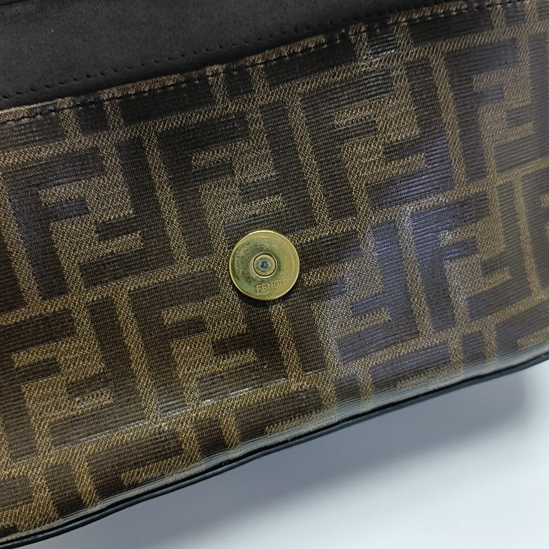 Double F Coated Canvas Brown
