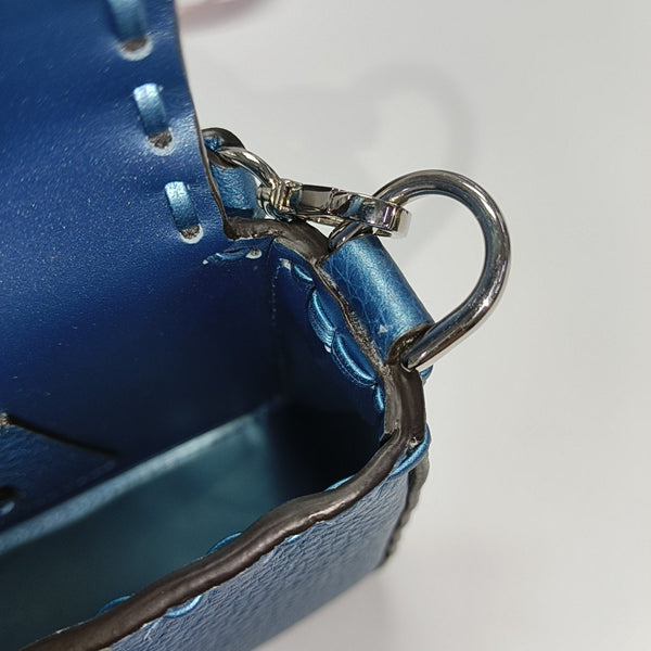 Baguette Mini Calfskin Blue