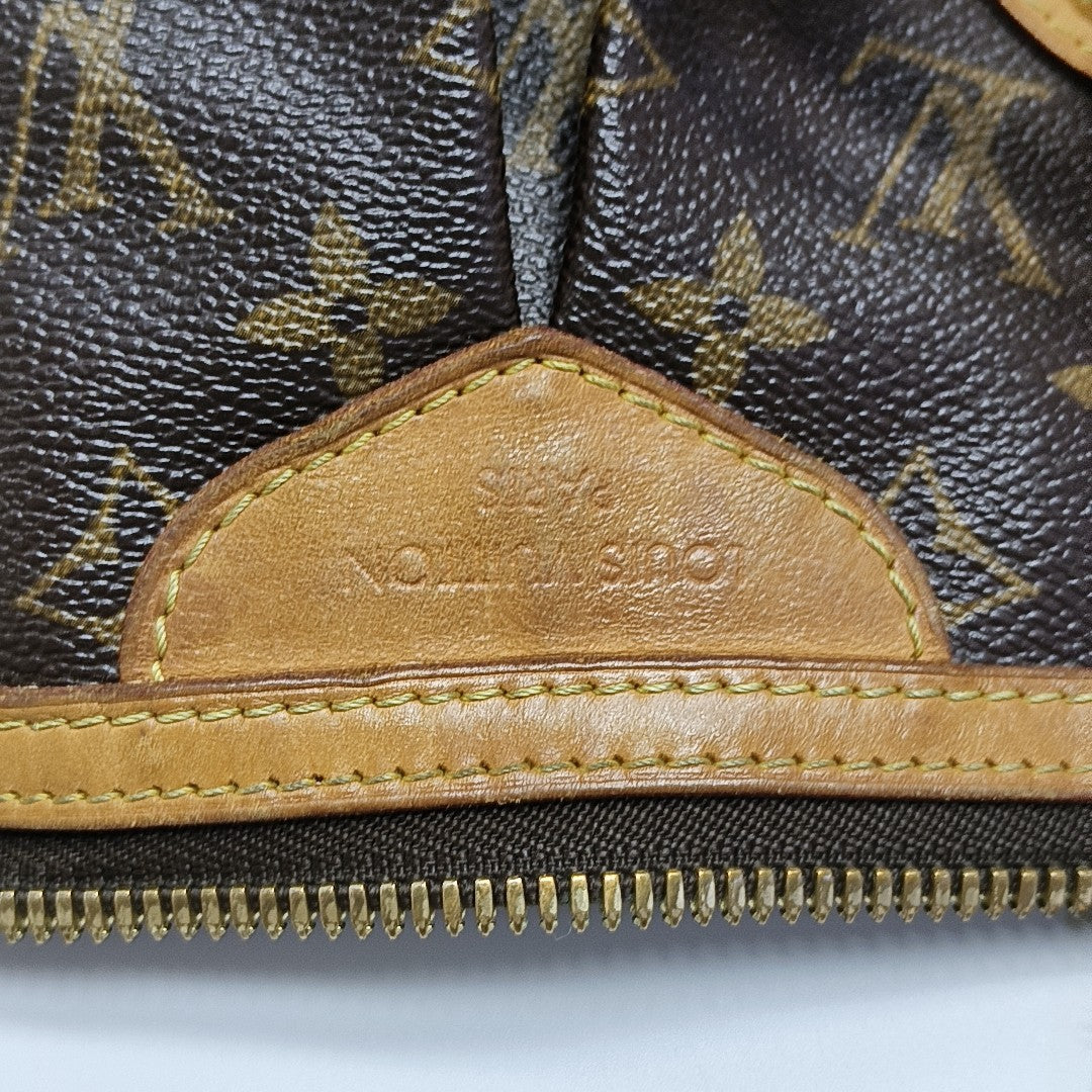 PALERMO GM Monogram Coated Canvas Brown