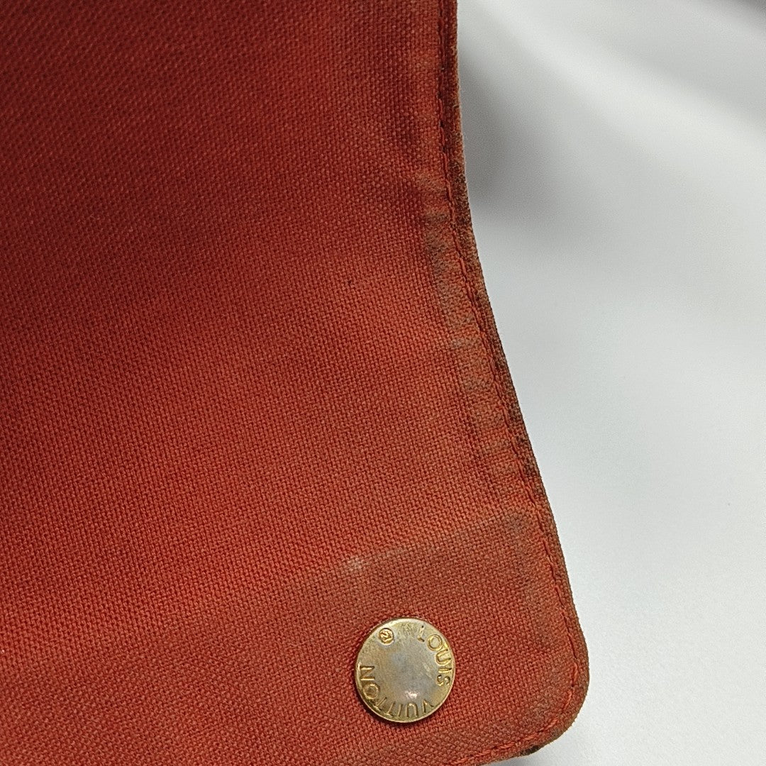 NAVIGLIO Damier Ebene Coated Canvas Brown