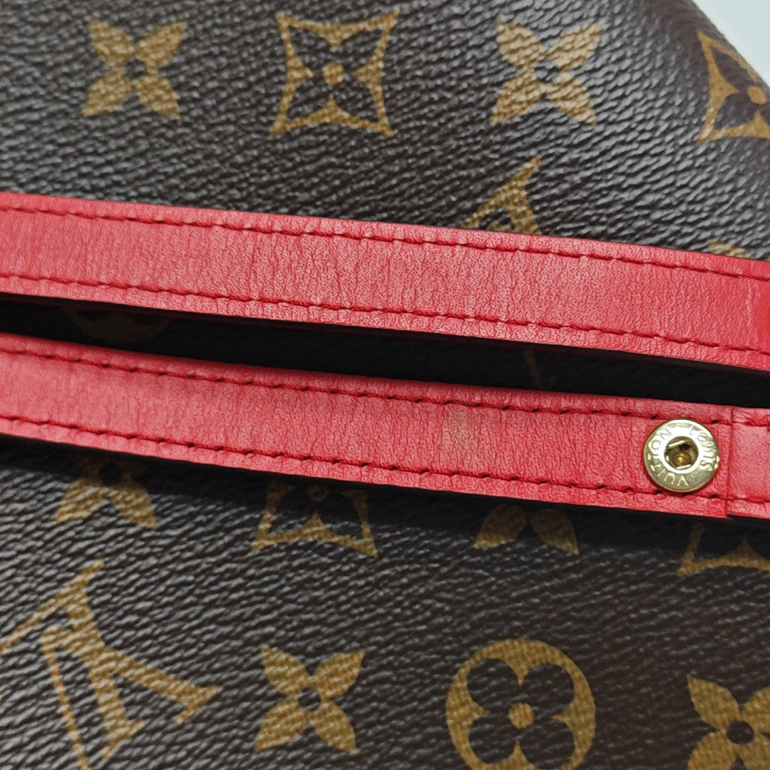 NÉONOÉ MM Monogram Coated Canvas Brown