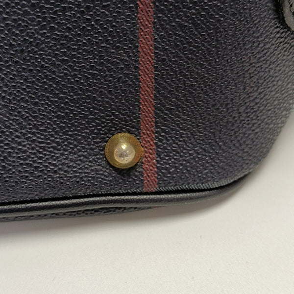 Coated Canvas Shoulder Bag Blue