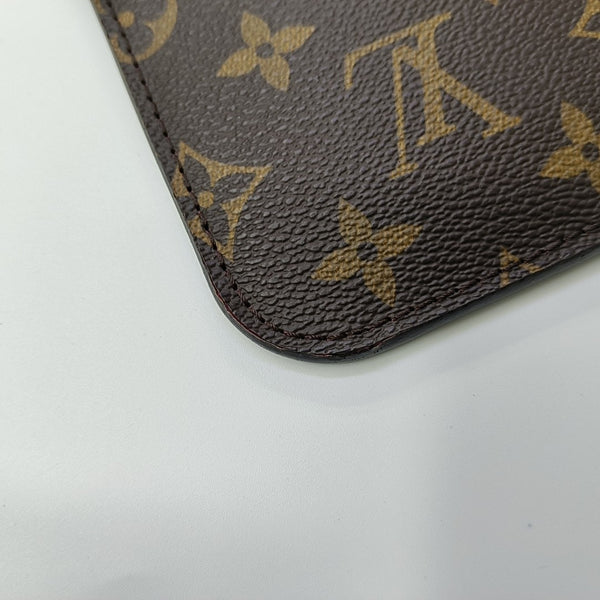 NEVERFULL MM Monogram Coated Canvas Brown
